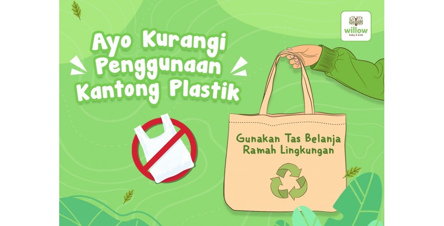 Larangan Penggunaan Kantong Plastik di Surabaya, Willow Baby Shop Pakai Kantong Belanja Ramah Lingkungan